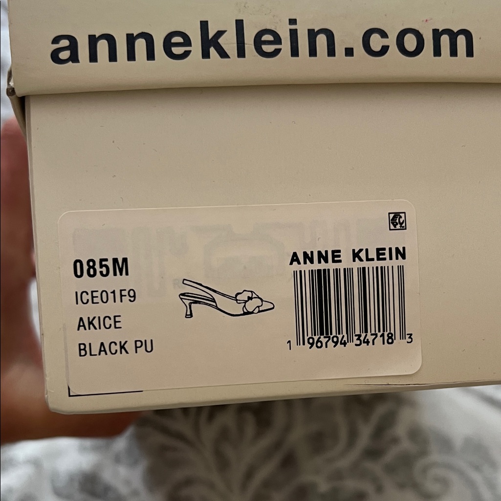 Brand New Anne Klein Black Slingback Heels